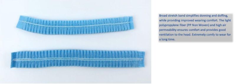 Manufacturer Customized Made Disposable Nonwoven Clip/Strip/Bouffant/Round Cap