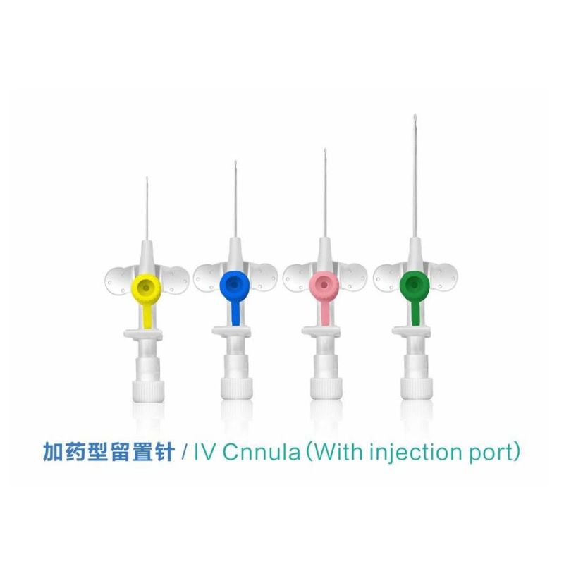 Certified I. V. Cannula with Injection Port