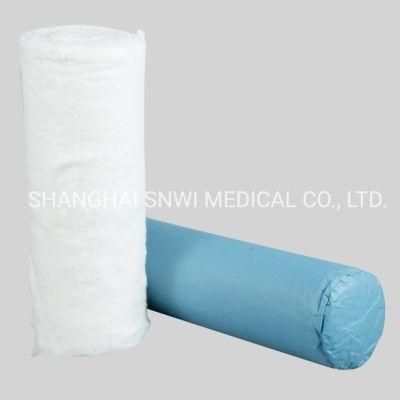 Disposable Medical Supply Non-Sterile Absorbent Gauze Cotton Wool Roll Approved by CE ISO