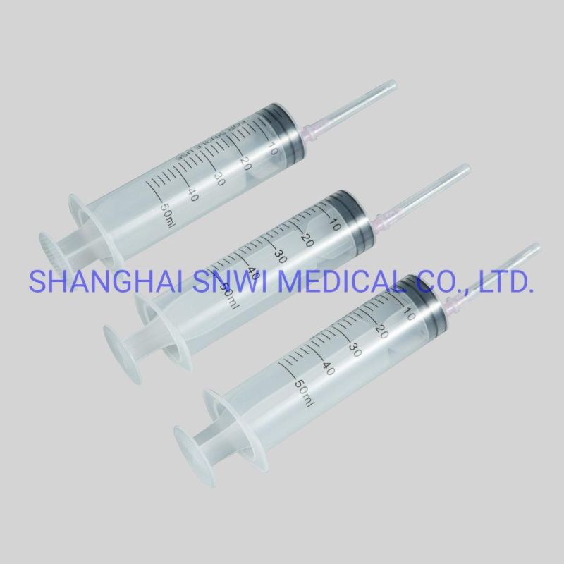 2 or 3 Parts Plastic Syringe and ISO13485