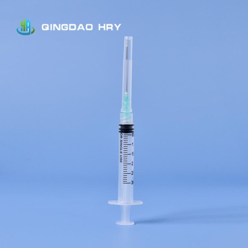 Medical Injection Syringe 1/3/5/10/20/60 Ml Luer Lock Safety Syringe in Stock