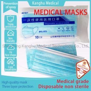 Disposable Medical Mask/Three Layer Mask/Type Iir/Facemask/Wholesale Face Shield