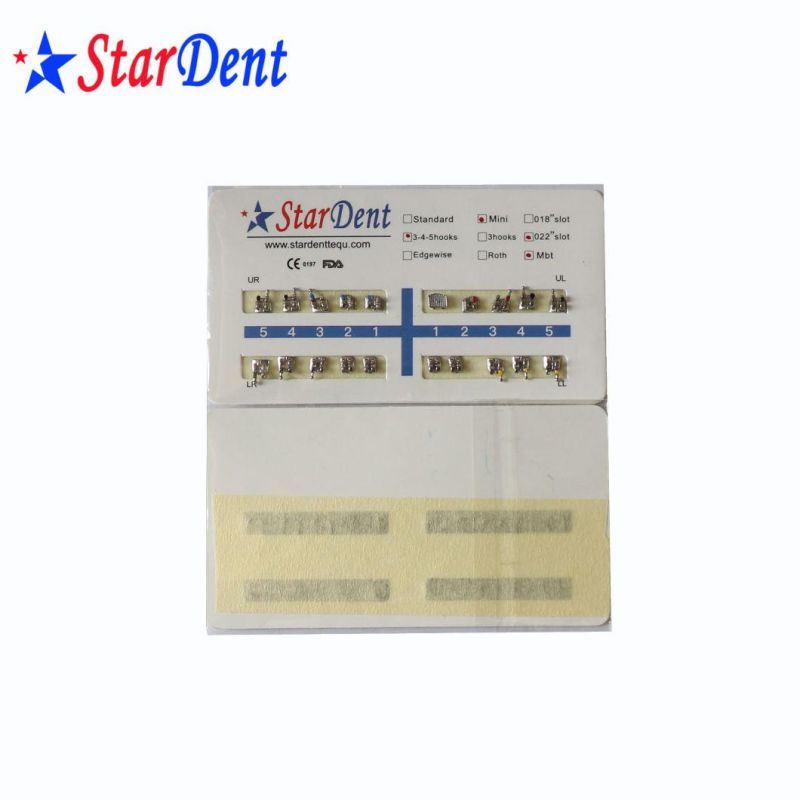 Good Quality Orthodontic Products/Metal Brackets/0.018 0.022 Slot with Hook