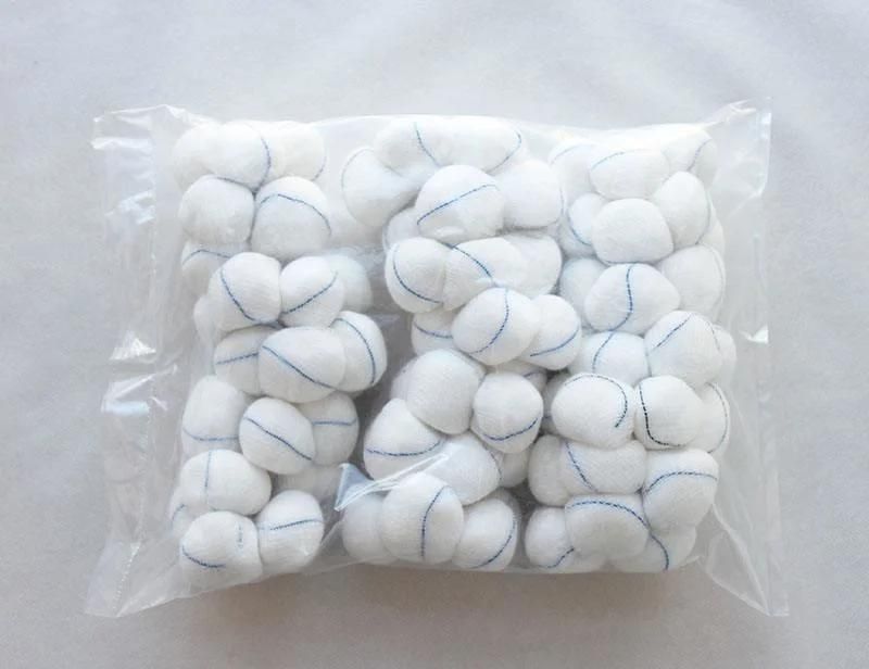 Disposable Medical Products High Absorbent 100% Cotton Gauze Swab Ball