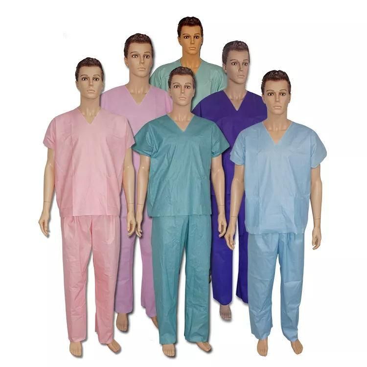 Doctor Isolation Gown Disposable Gown Medical Fabric Conjoined Coverall