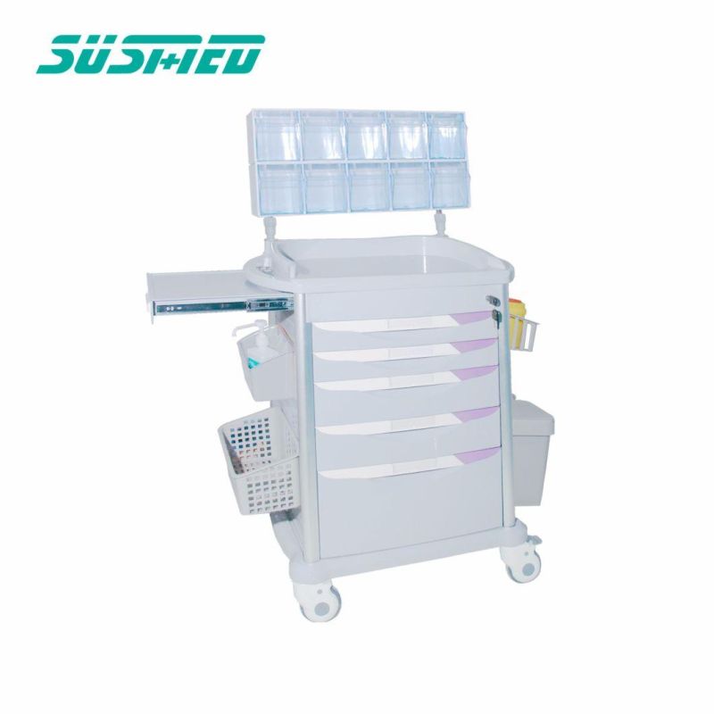 Hospital Treatment Trolley Movable Hand Nursing Cart