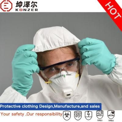 Non Woven Type 5 Type6 Medical Isolation Gown for Epidemic Control