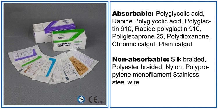 PGA Pdo Nylon Silk Catgut Surgical Suture