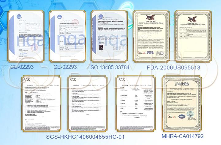 Medical Gauze Swab Non-Folded and Folded Edge with Ce Approved