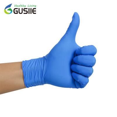 Powder Free Disposable Black White Medical Examination Nitrile Glove