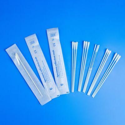 Disposable Sterile Sampling Nylon Flocked Nasopharyngeal Swabs for Nasal Sample Collection