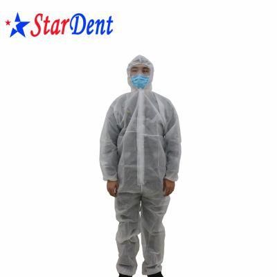 Coverall Disposable Anti-Epidemic Antibacterial Isolation Suit for Medical Staff Protective Clothing Dust-Proof Coveralls Antistatic