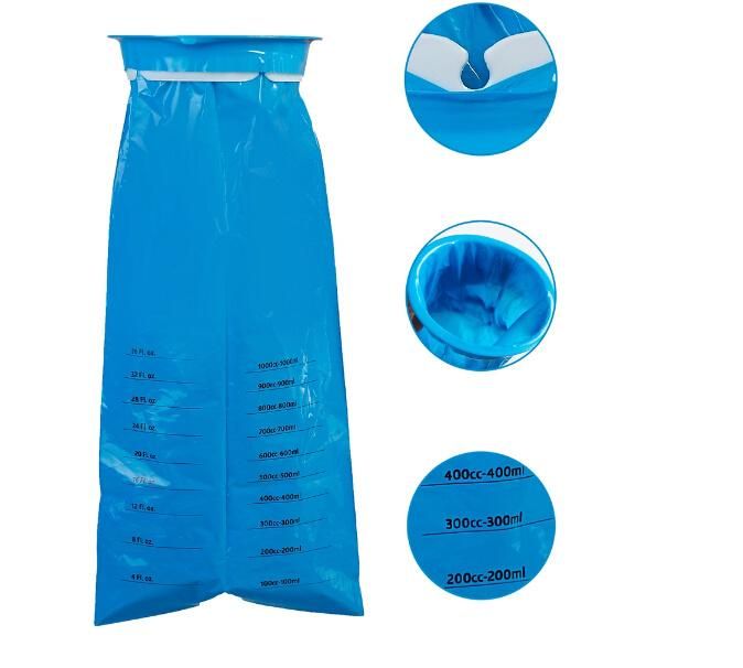 Disposable Emergency Airsickness Vomit Bag with Plastic Neck Ring