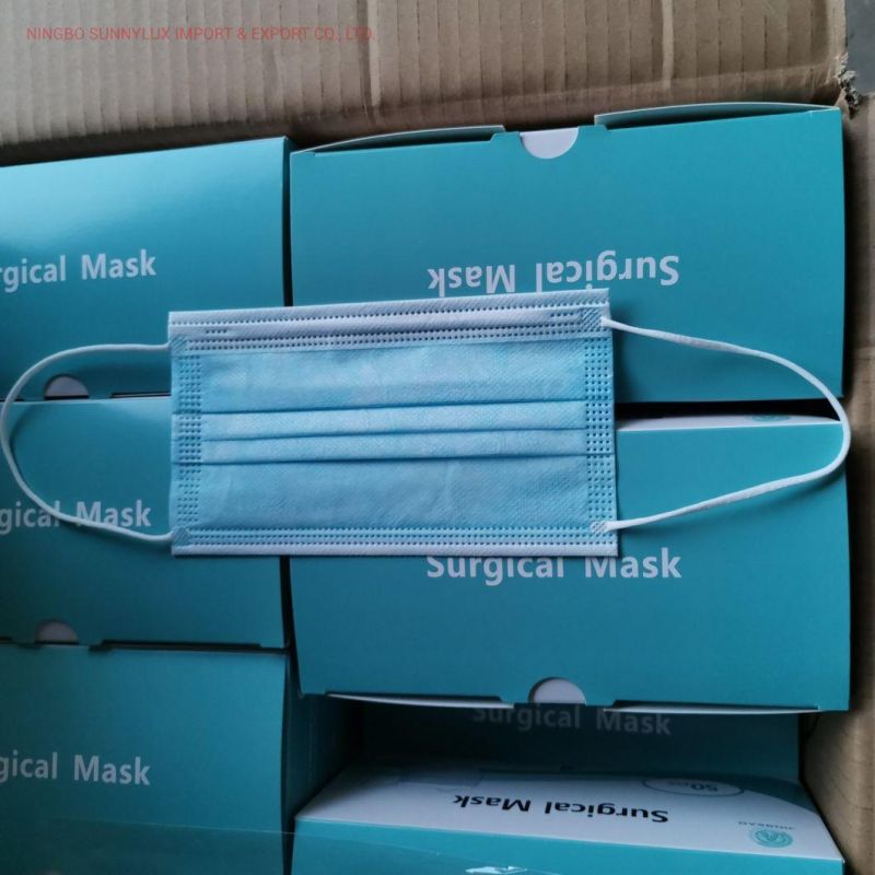 Medical Mask Blue 3ply High Quality Wholesale Disposable Face Mask