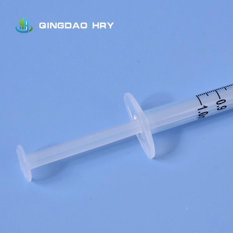 Fast Delivery 1ml Disposable Syringe with Needle & Safety Needle CE FDA ISO 510K