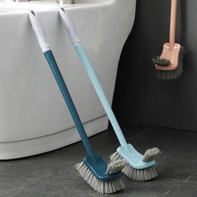 Plastic Long Handle Toilet Bowl Brush Double Sided Portable Toilet Bowl Cleaner Cleaning Brush for Bathroom