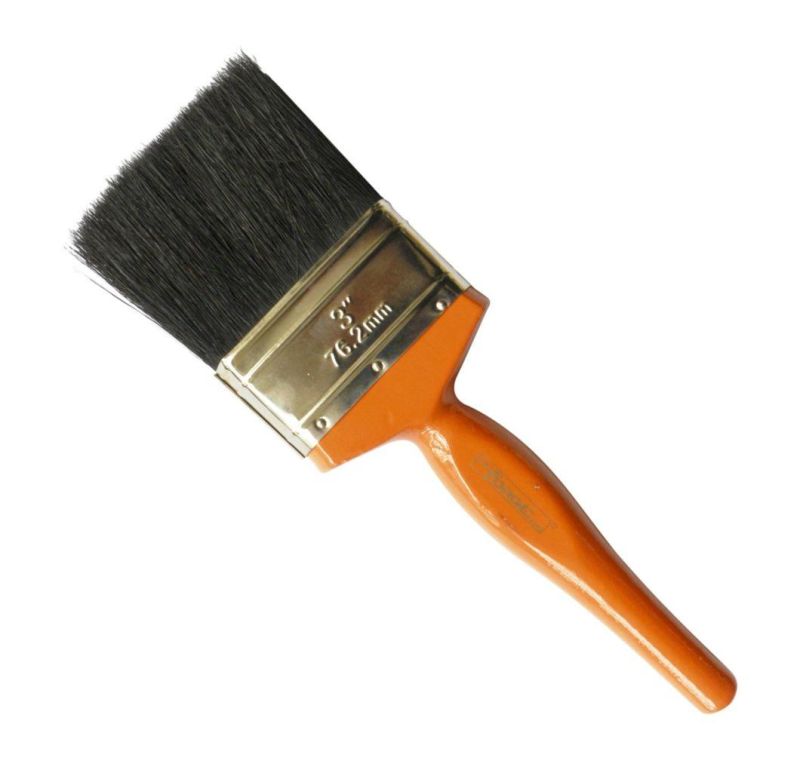 3" Superior Painting Tools Paint Brush with Natural Bristles and Wooden Handle