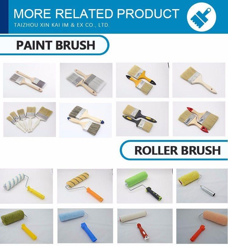 Plastic Handle Paint Bush with Pure Bristle Mixed with Synthetic Filaments