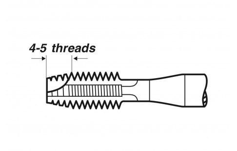 USG Hsse Spiral Point Tap DIN 371 Form B Tin-M6 X 1.0