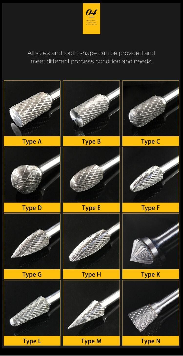 A1625m06-45 Tungsten Carbide Rotary Burrs for Grinding