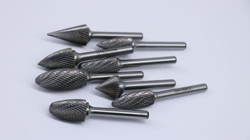 Carbide Rotary Burrs with Single, Double, aluminum Cuts