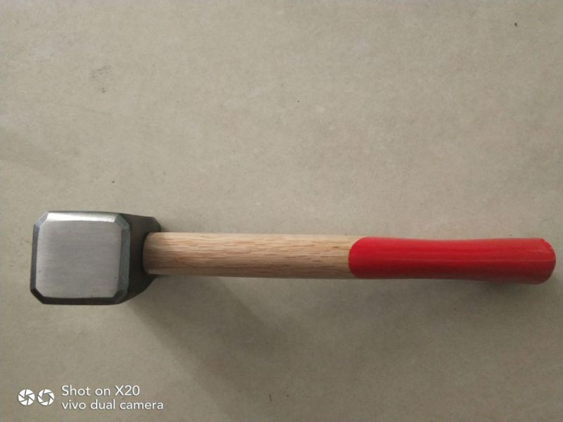 British Type Stoning Hammer with Wooden Handle