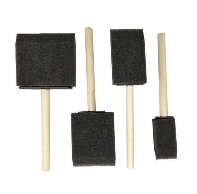 Foam Sponge Wood Handle Paint Brush Set