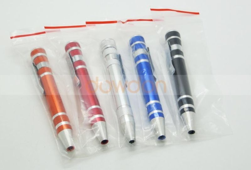 Mini Screwdriver Pen Promotional 8 in 1 Solid Screwdriver Multi-Function Pocket Hand Tool Screwdriver Set