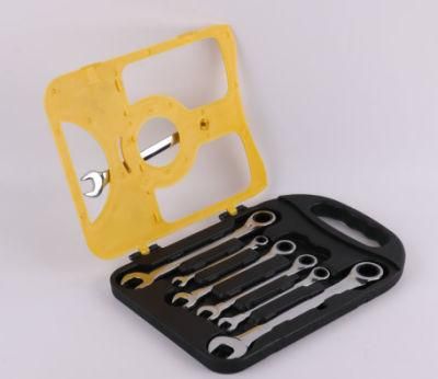 Hardware Combination Tool Durable Ratchet Wrench 7-Piece Combination Spanner Set