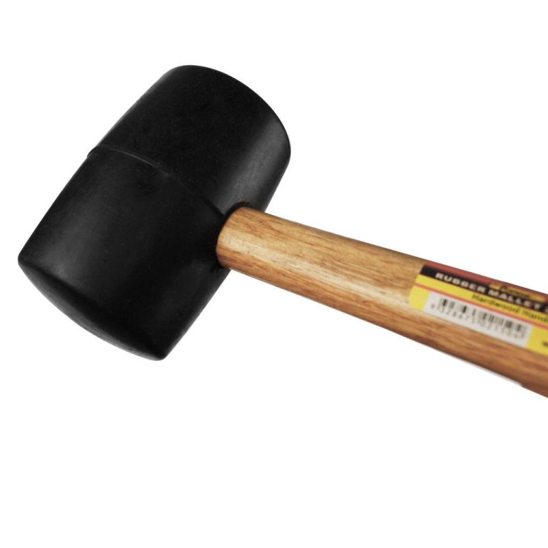 High Quality 2lb Rubber Mallet with Wooden Handle for Construction