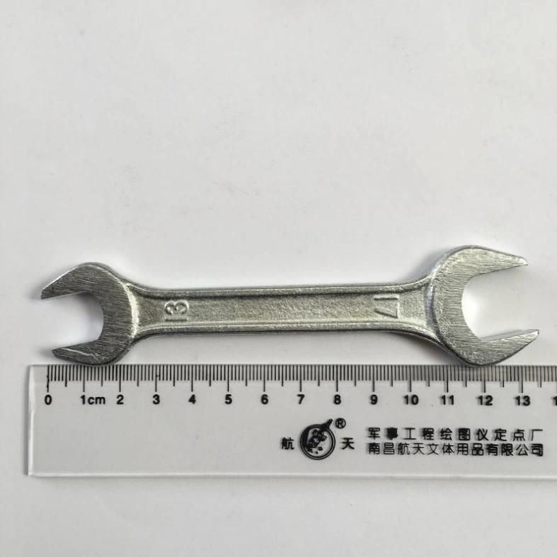 Galvanized Forging Wrench Double End Manual Open End Solid Wrench