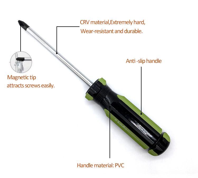 Good Quality Slotted Screwdriver 6*150mm Cross Head Screwdriver