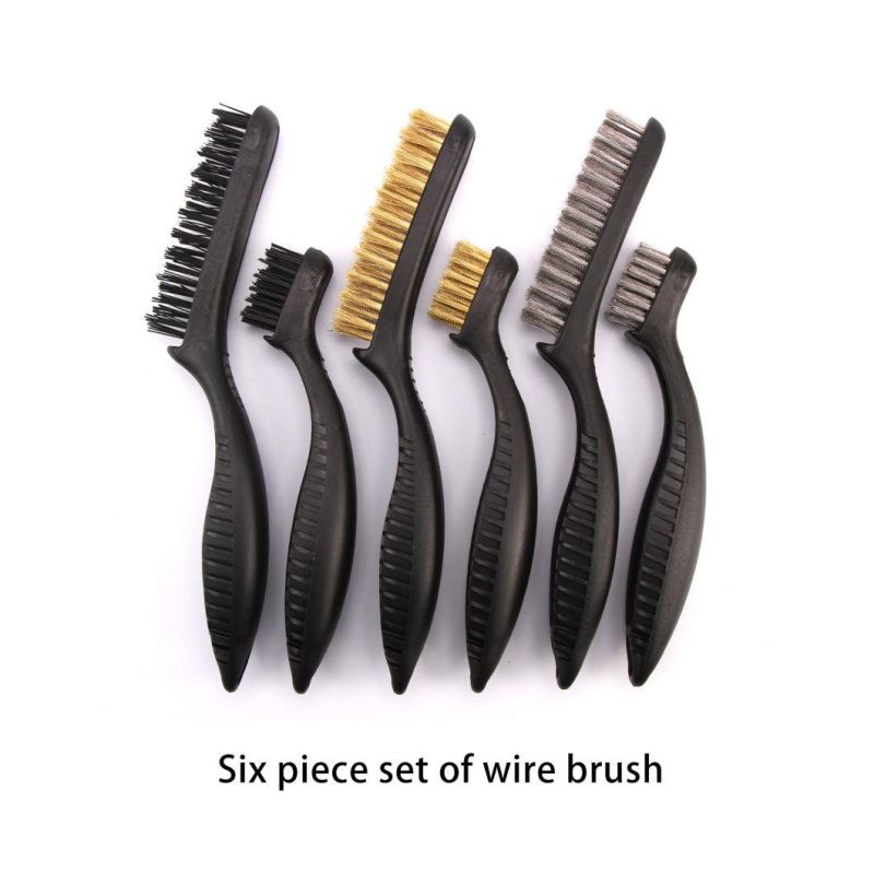 Wholesale Brass/Stainless Steel/Nylon Wire Brushes for Cleaning with Curved Handle