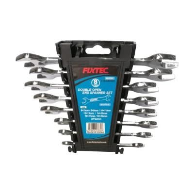 Fixtec Hand Tools 8PCS Double Open End Spanner Set