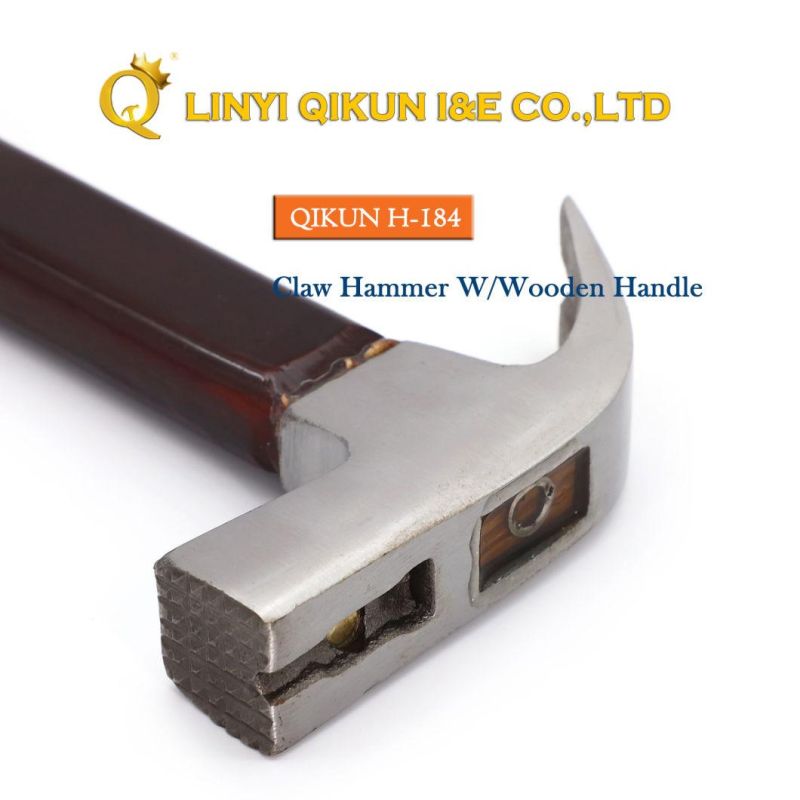 H-183 Construction Hardware Hand Tools American Straight Type Claw Hammer with Plastic Coated Handle