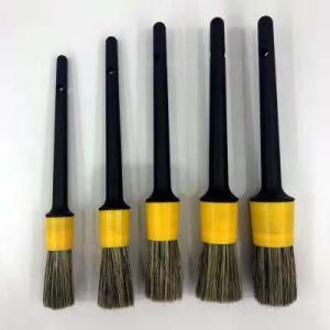 Chalk Paint Wax Brush Set &Natural Bristle Round Wax Brush for Painting or Waxing Furniture Home