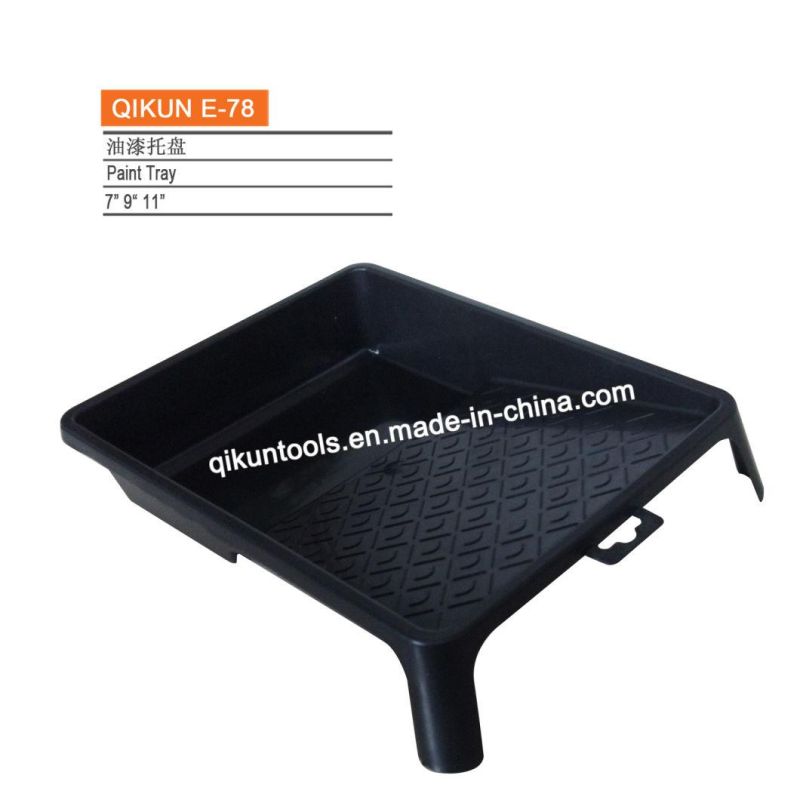 E-75 Hardware Decorate Paint Hand Tools Black Color Plastic Paint Tray