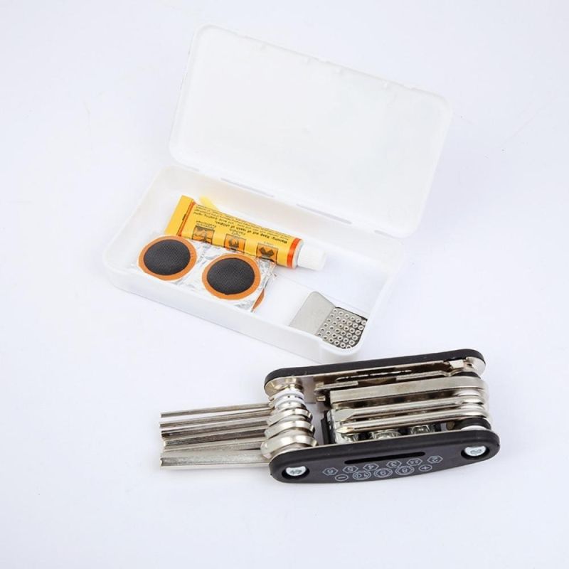 Bicycle Repair Kit with Bag Multi-Function Tube Patch Lever Bicycle Tire Repair Kit with 120 Psi Mini Pump Bike Tool Kit Wyz20322