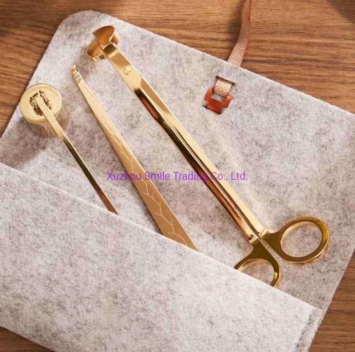 Candle Tools Tray Wick Trimmer Sets for Home Decor Jewelry Candle Metal Tray