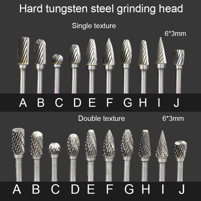 Tungsten Carbide Rotary Burr Set Woodworking