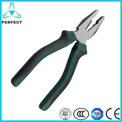 PVC Handle Combination Pliers with Side Cutting Jaws