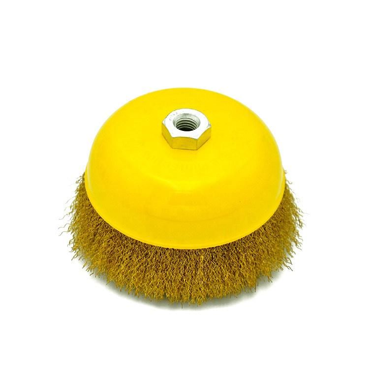 Twist Style Crimped Wire Cup Brush Polishing Steel Wire Cup Brush