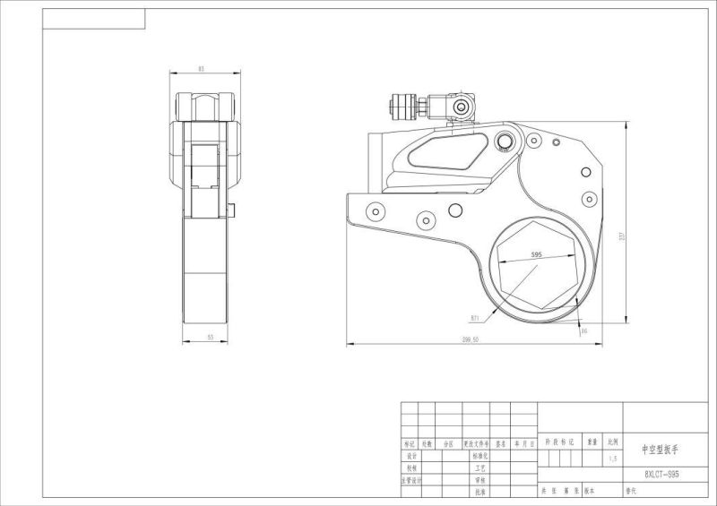 Al-Ti Alloy Hexagon Cassette Hydraulic Wrench