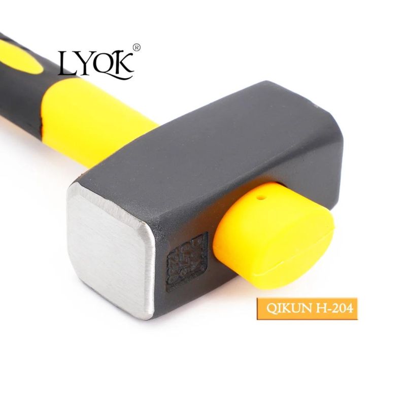 H-204 Construction Hardware Hand Tools Plastic Coated Handle German Type Stoning Stone Hammer