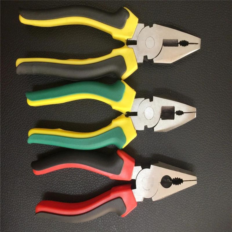 Combination Pliers with Double Color Handle