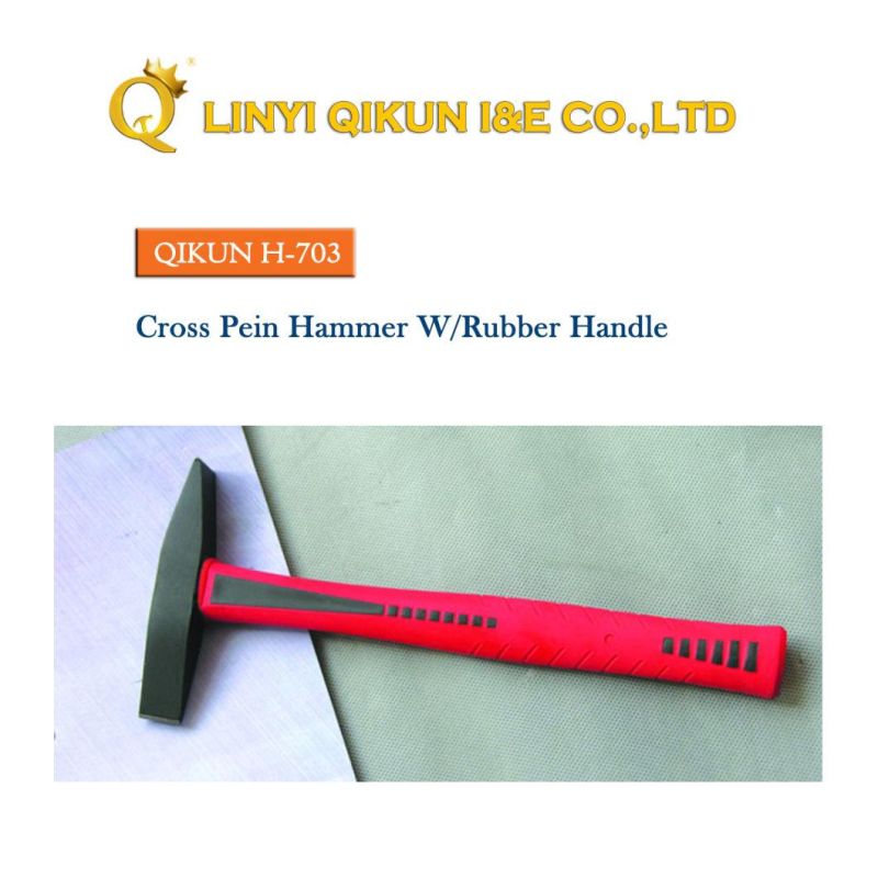 H-602 Construction Hardware Hand Tools Hard Wood Handle Flat Tail Inspection Hammer