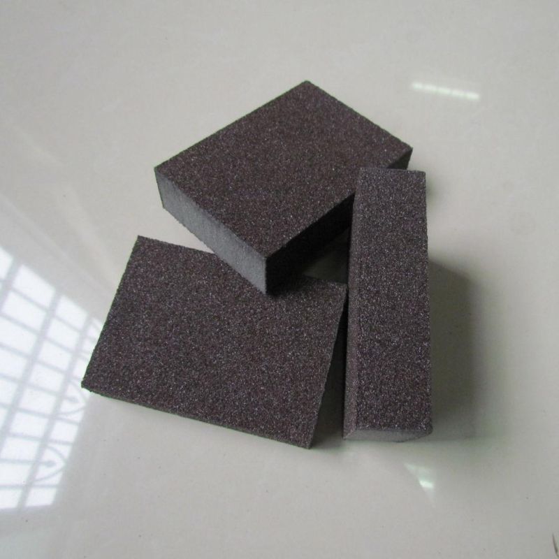 Brown Color Aluminum Oxide Abrasive Sanding Sponge Blocks Cheap Wholesale From Factory