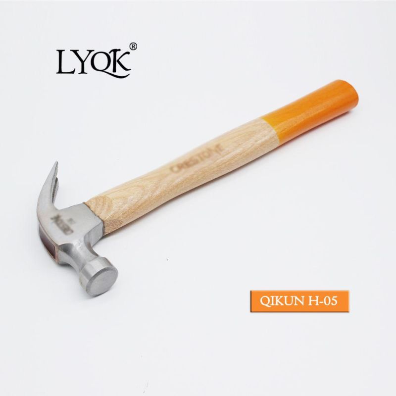 H-03 Construction Hardware Hand Tools Wooden Handle Black Head American Type Claw Hammer