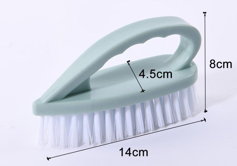 Plastic Clothes Washing Scrub Brush with Handle Small Cleaning Brush for Bathroom Shower Sink Carpet Floor