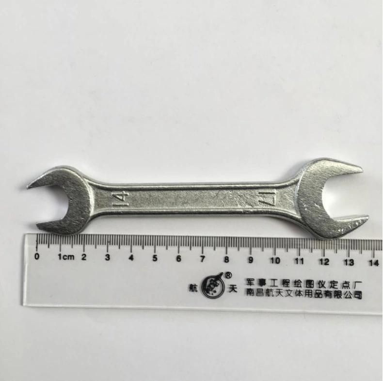 Galvanized Forging Wrench Double End Manual Open End Solid Wrench